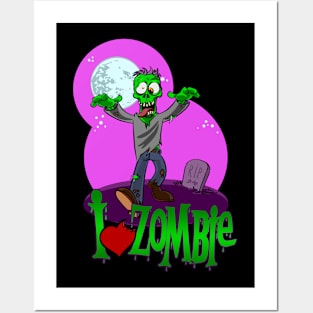 Zombie Love Posters and Art